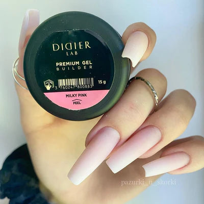 Stavebný gél Premium Milky Pink Didier Lab 15g