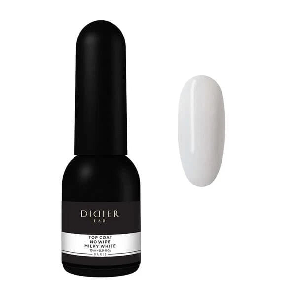 Top Coat No Wipe Milky White Didier Lab 10ml