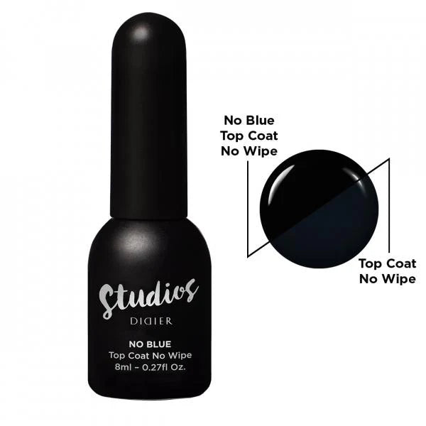 Sada: Top coat No Wipe No Blue + Gél lak Studios Forbidden